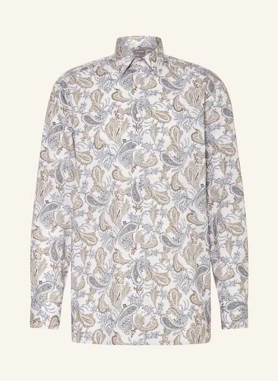 OLYMP Hemd Luxor comfort fit BEIGE/ OLIV/ DUNKELBLAU