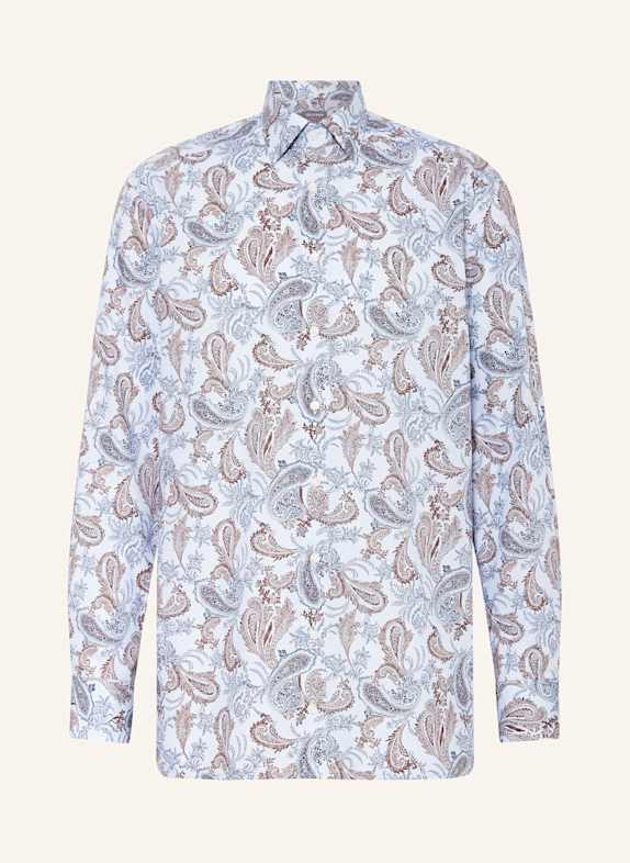 OLYMP Hemd Luxor comfort fit HELLBLAU/ BLAU/ DUNKELBRAUN