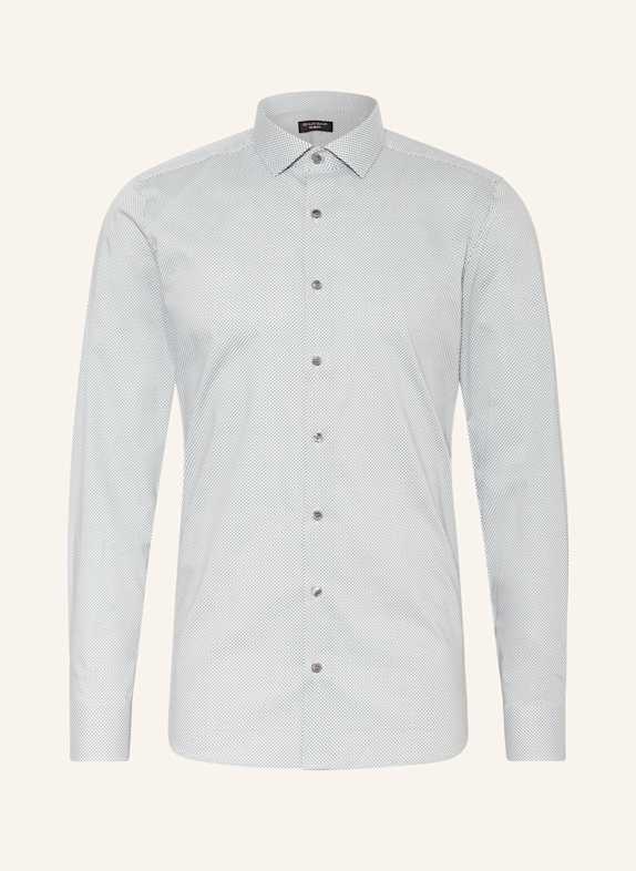 OLYMP Hemd No. Six super slim fit HELLGRÜN/ WEISS
