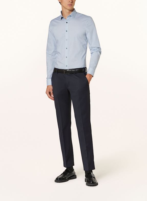 OLYMP Hemd No. Six super slim fit HELLBLAU / WEISS / DUNKELBLAU