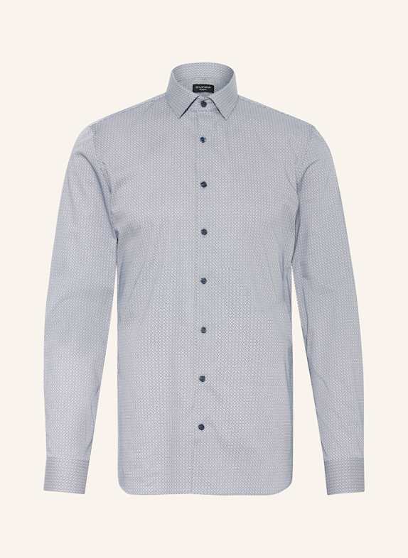 OLYMP Hemd No. Six super slim DUNKELBLAU/ WEISS