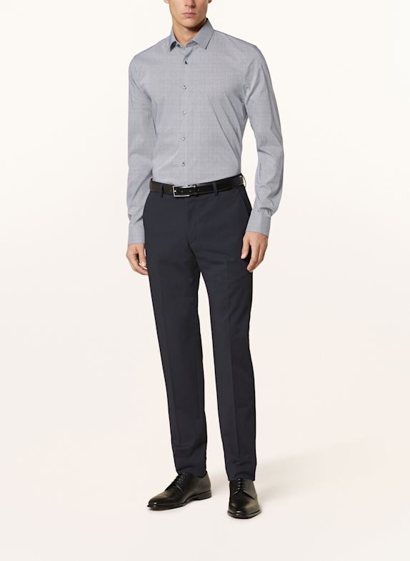 OLYMP Hemd No. Six super slim DUNKELBLAU / WEISS
