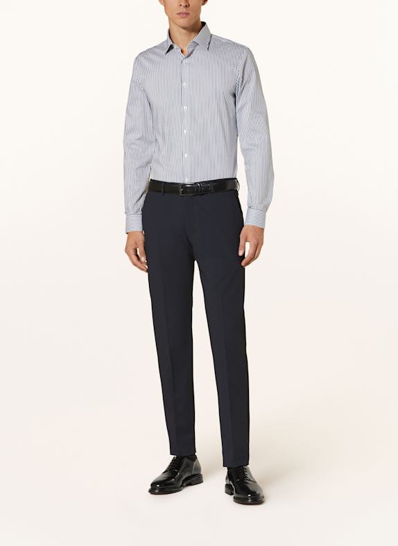 OLYMP Hemd No. Six super slim DUNKELBLAU / WEISS