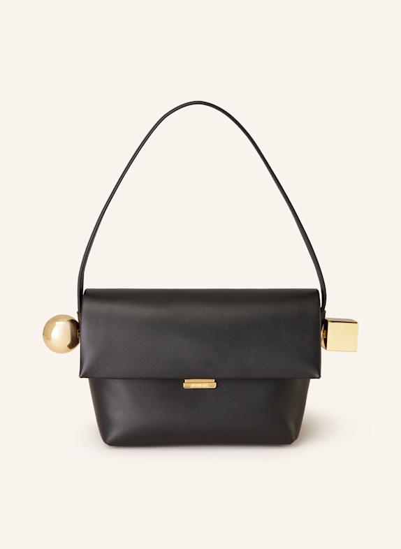 JACQUEMUS Schultertasche LE ROND CARRE SCHWARZ