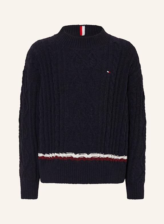 TOMMY HILFIGER Pullover DUNKELBLAU