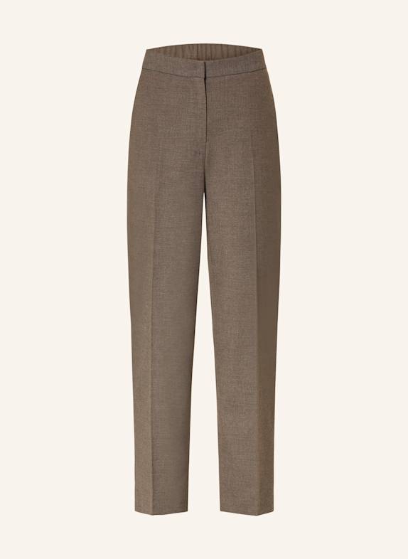 TOMMY HILFIGER Flanellhose BRAUN/ GRAU