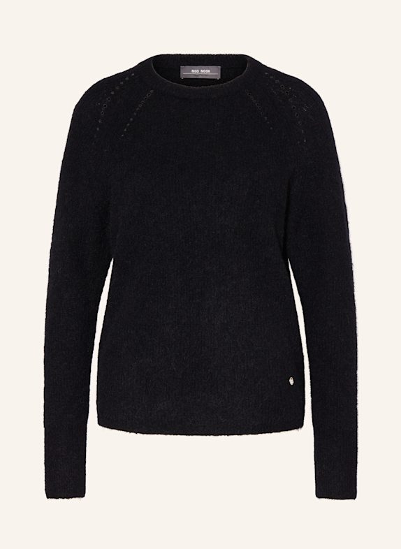 MOS MOSH Pullover MMTAMMY THORA mit Alapka und Cashmere SCHWARZ