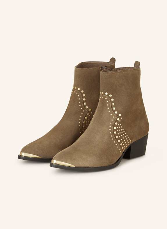 MOS MOSH Stiefeletten MMAMOS mit Nieten BRAUN