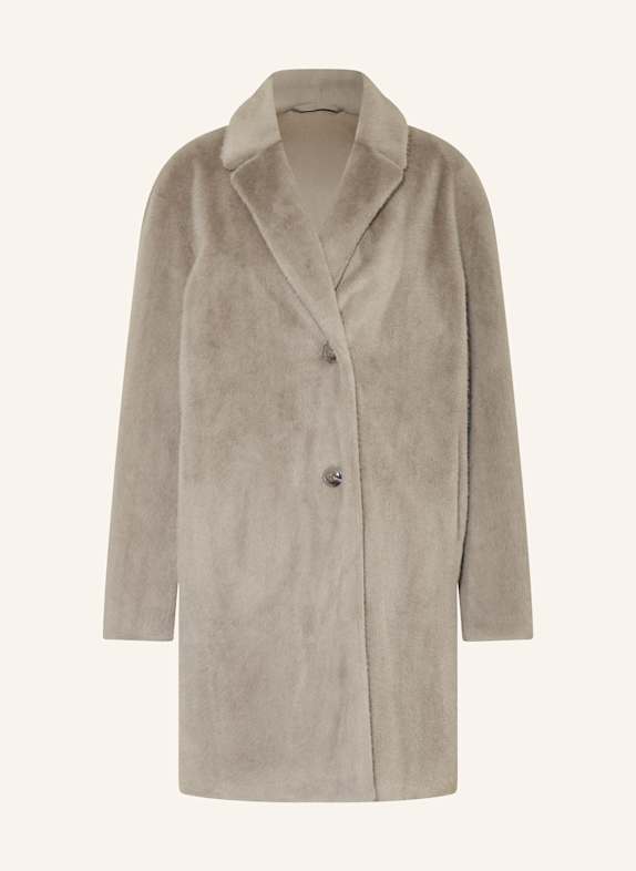 lilienfels Kunstfell-Mantel TAUPE