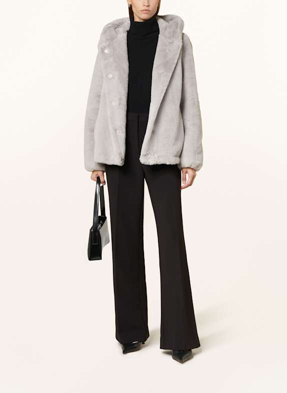 lilienfels Kurtka ze sztucznego futra JASNOCZARY