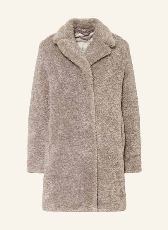 lilienfels Teddyfell-Mantel TAUPE