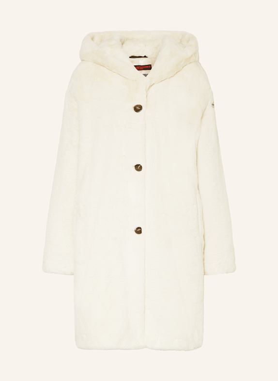 FRIEDA & FREDDIES Faux fur coat SUNDAY ROSE ECRU