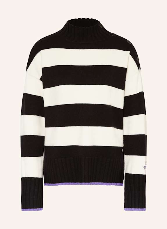 FRIEDA & FREDDIES Sweter CZARNY/ BIAŁY