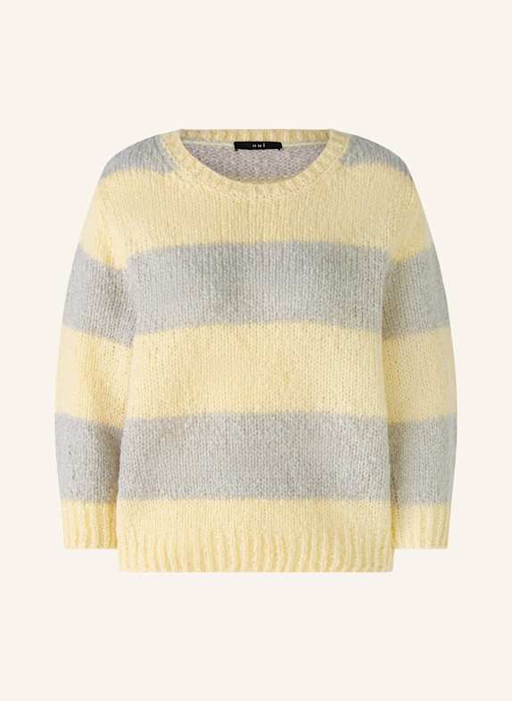 oui Sweater YELLOW/ LIGHT GRAY