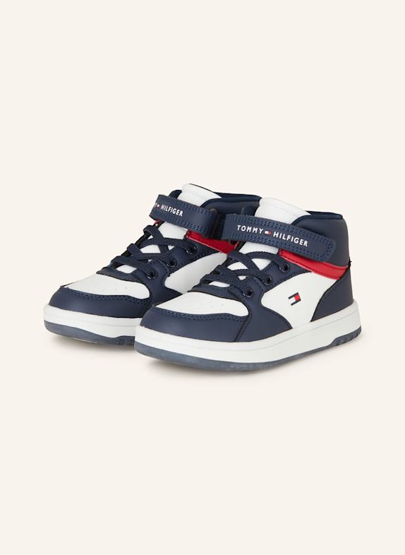 TOMMY HILFIGER Sneakersy GRANATOWY/ BIAŁY/ CZERWONY