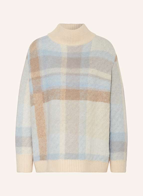 van Laack Pullover VL-SWANI-XX mit Alpaka HELLORANGE/ HELLBLAU/ BEIGE