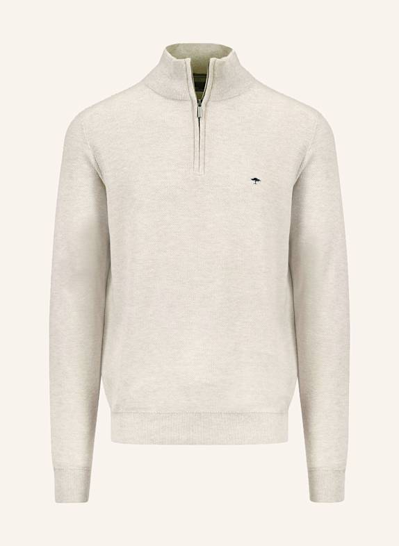 FYNCH-HATTON Half-zip sweater CREAM
