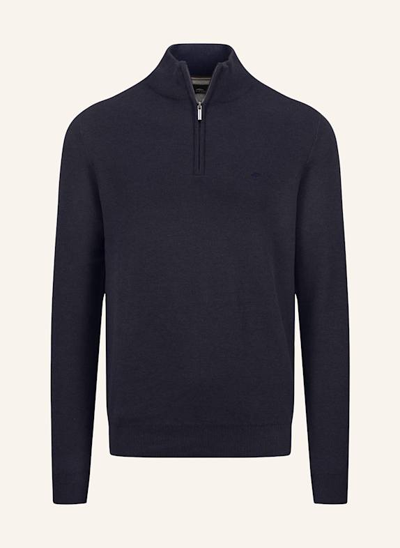 FYNCH-HATTON Half-zip sweater DARK BLUE