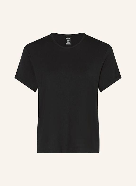 Calvin Klein Schlafshirt SCHWARZ