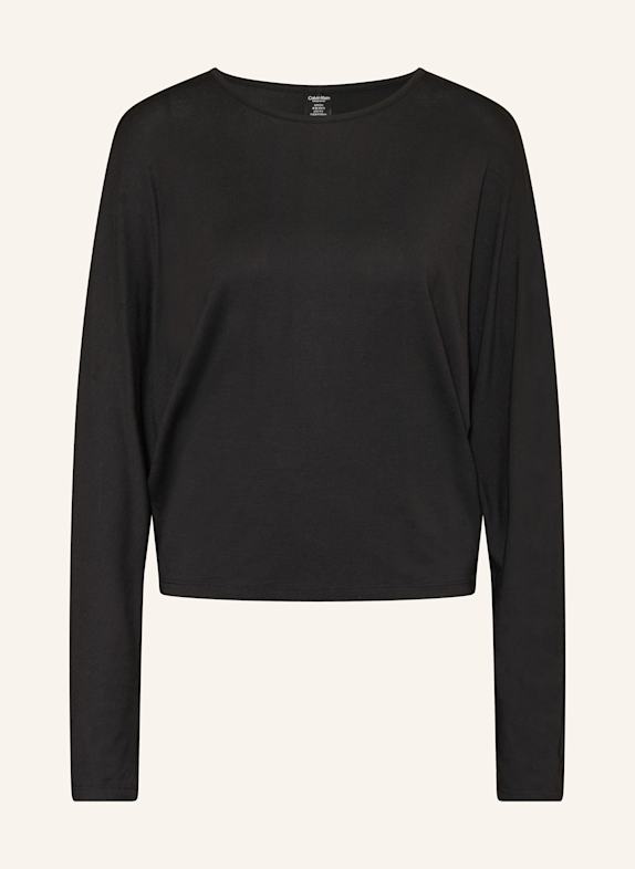 Calvin Klein Schlafshirt SCHWARZ