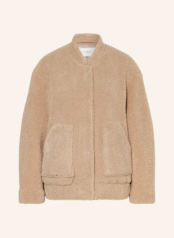 Calvin Klein Jeans Teddy bomber jacket BEIGE