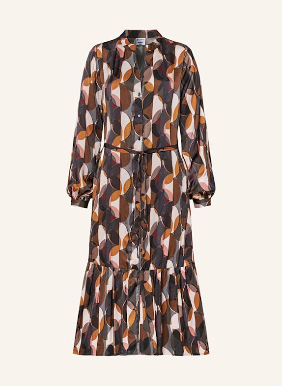 DESOTO Kleid NEDA SCHWARZ/ WEISS/ ORANGE