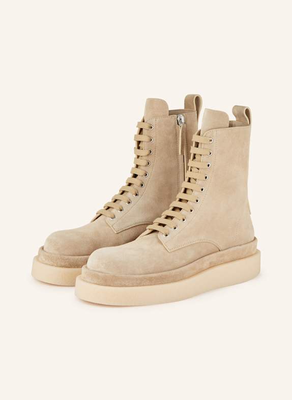 JIL SANDER Schnürboots HELLBRAUN