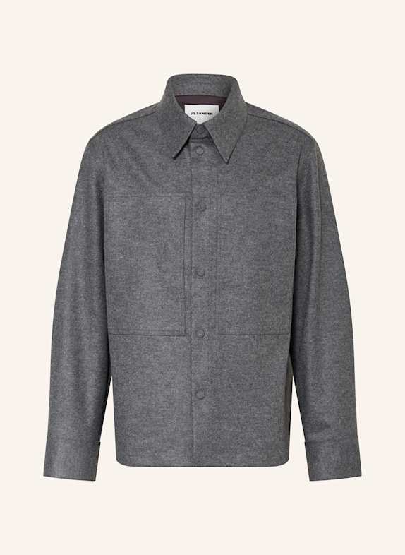 JIL SANDER Košile Comfort Fit ŠEDÁ