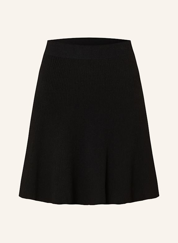 LACOSTE Spódnica z dzianiny CZARNY
