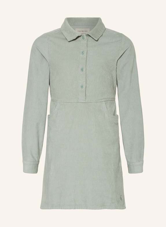 Calvin Klein Cordkleid CORDUROY HELLGRÜN