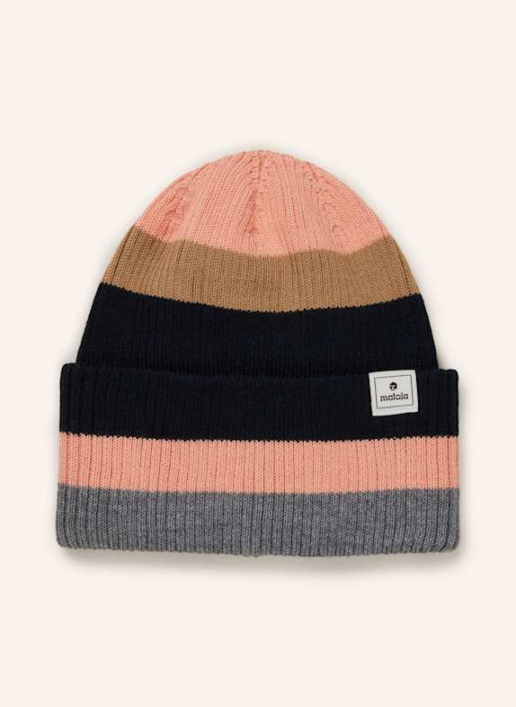 maloja FORCELLONAM cap. SALMON/ LIGHT BROWN/ DARK BLUE