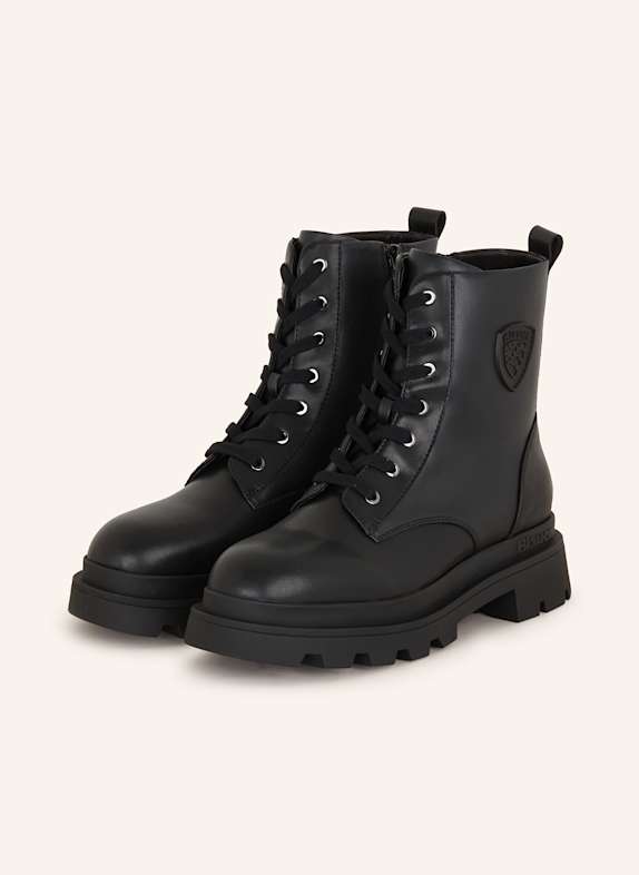 Blauer Schnürstiefel KIMMEL SCHWARZ