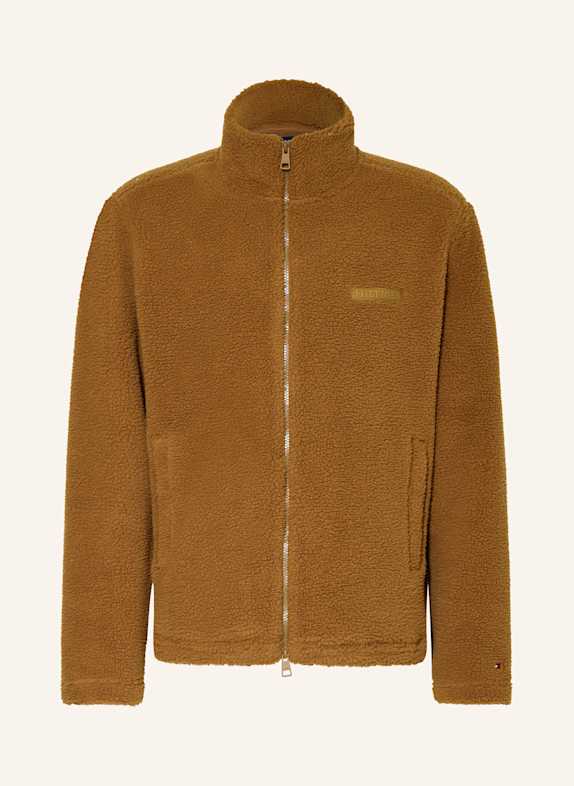 TOMMY HILFIGER Teddyfell-Jacke HELLBRAUN