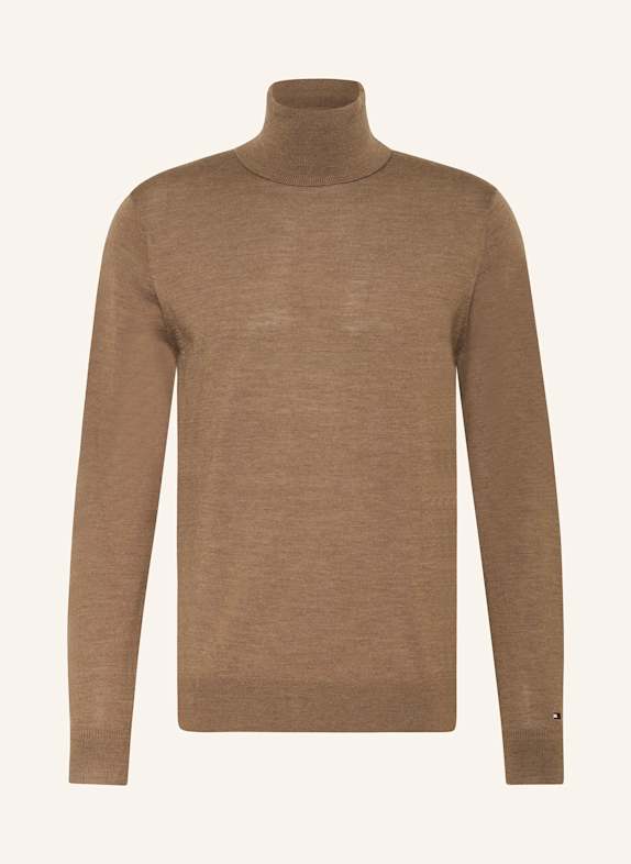 TOMMY HILFIGER Rollkragenpullover COGNAC
