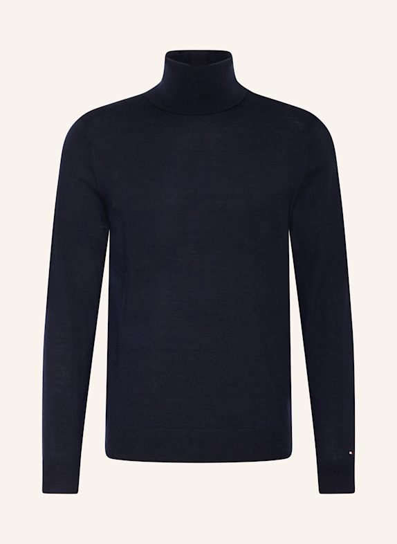 TOMMY HILFIGER Rollkragenpullover DUNKELBLAU