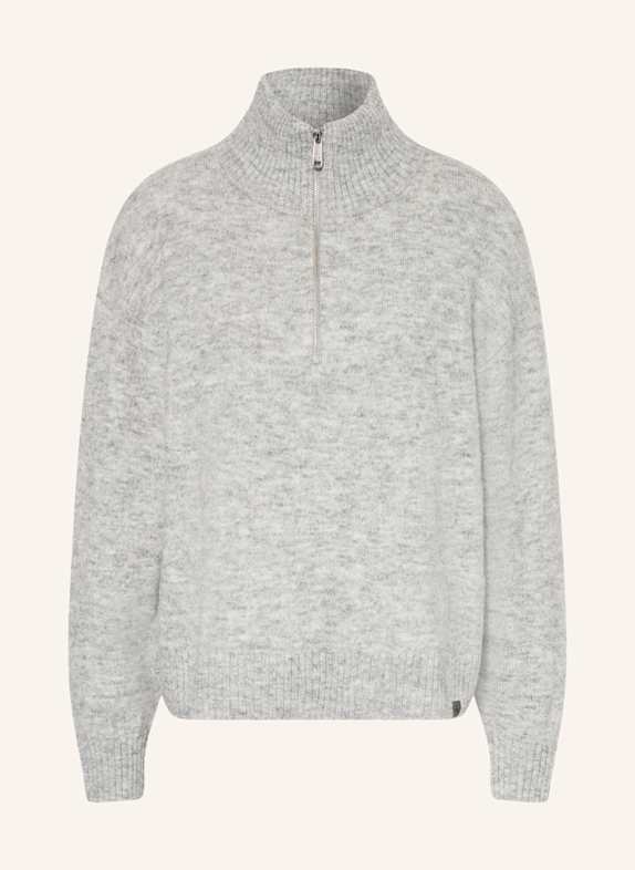Bermuda Sarja Calvin Klein Jeans Half-zip sweater GRAY