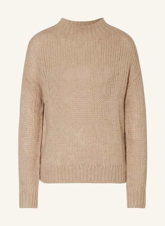LUISA CERANO Pullover mit Alpaka BEIGE
