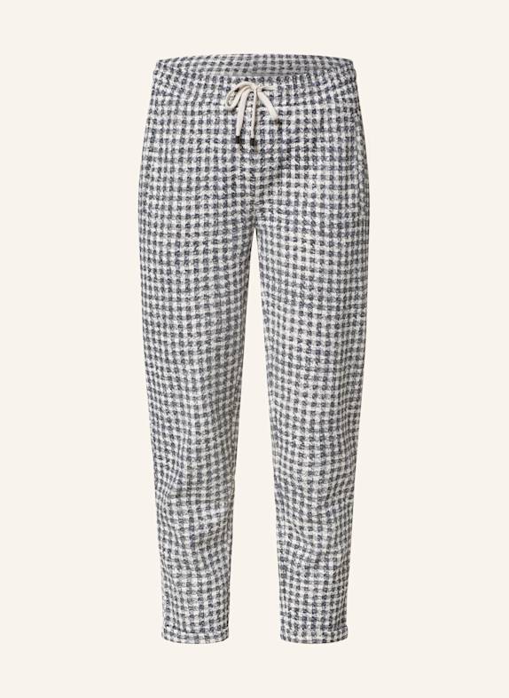 Juvia MARGIE trousers ECRU/ DARK BLUE