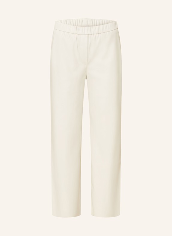 Juvia Marlenehose HELLENA in Lederoptik CREME