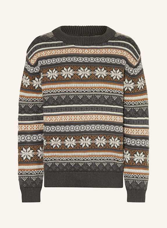 WHEAT Pullover GRAU/ BRAUN/ WEISS