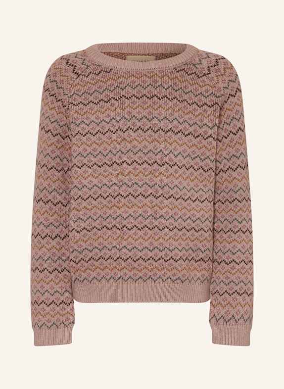 WHEAT Pullover ALTROSA/ BLAUGRAU/ DUNKELROT