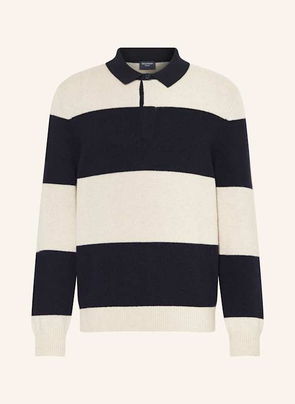 OLYMP Pullover DUNKELBLAU/ BEIGE