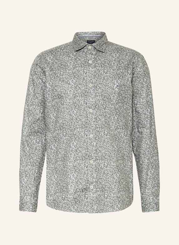 OLYMP Hemd Casual regular fit HELLGRÜN/ WEISS/ DUNKELGRAU