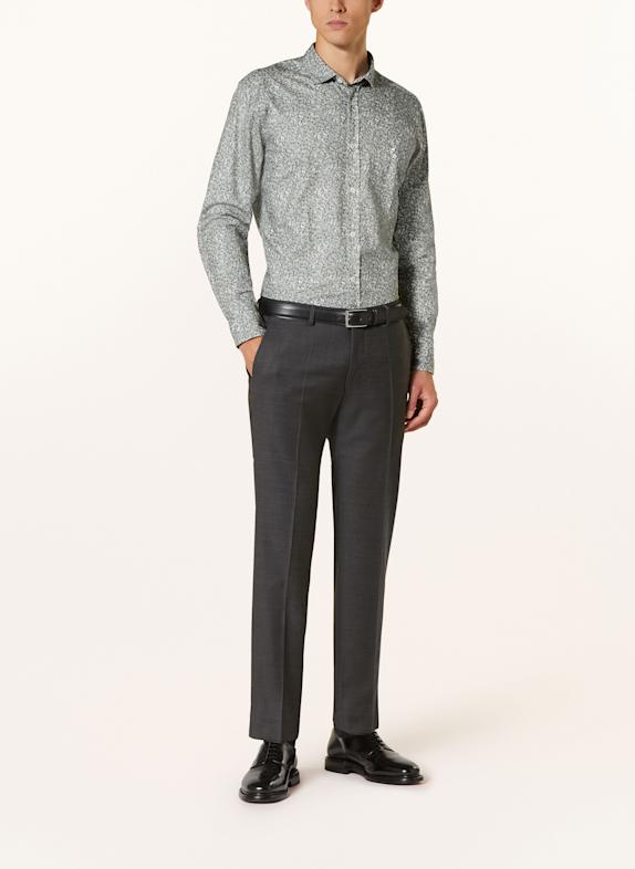 OLYMP Skjorte Casual regular fit LYSEGRØN / HVID / MØRKEGRÅ