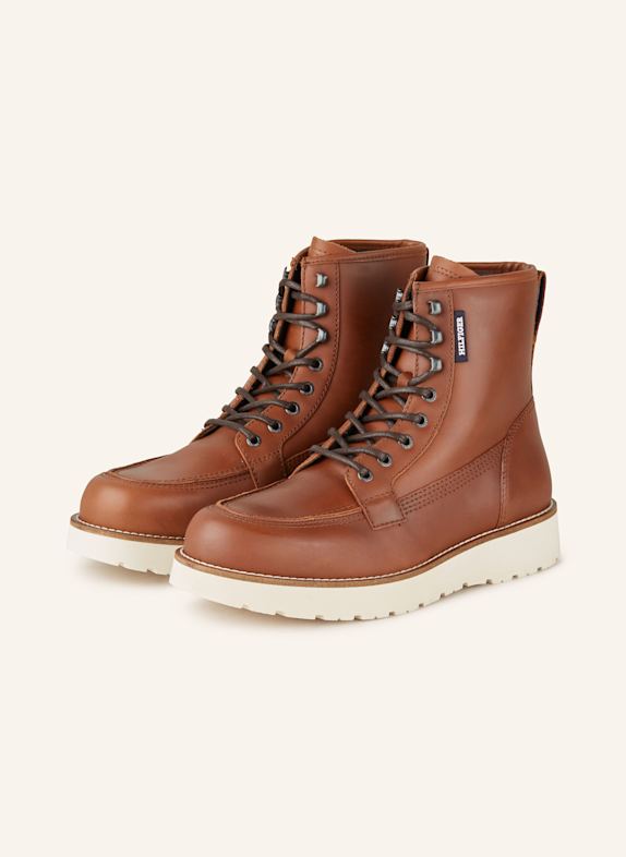 TOMMY HILFIGER Botki sznurowane KONIAKOWY