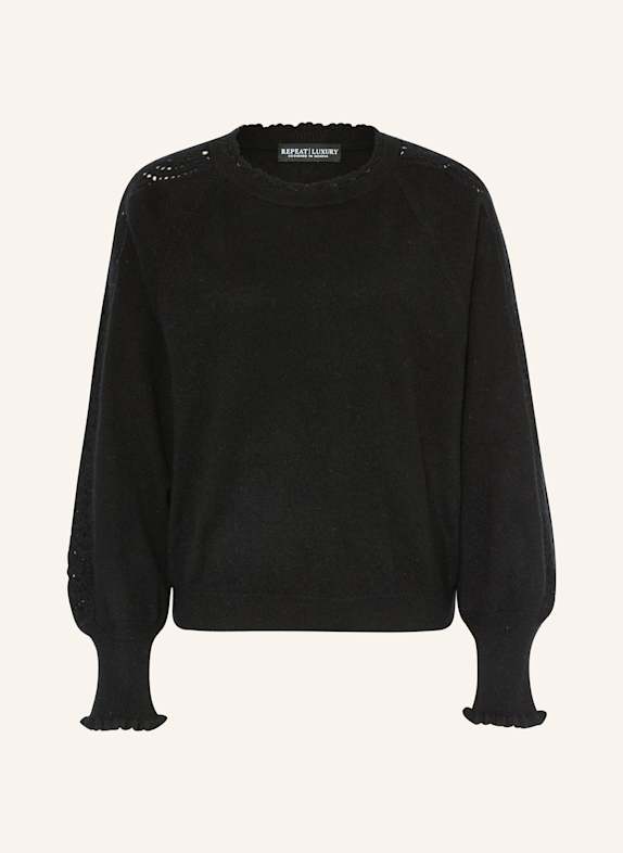 REPEAT Cashmere-Pullover SCHWARZ