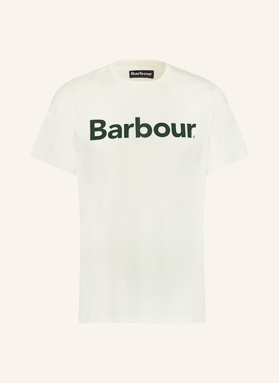 Barbour T-shirt ECRU/ DARK GREEN