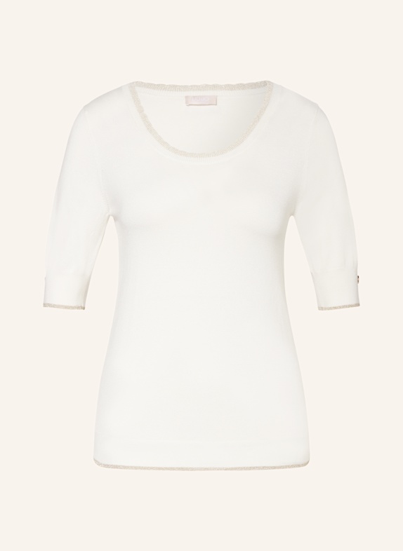 LIU JO Billionaire crest-print T-shirt ECRU
