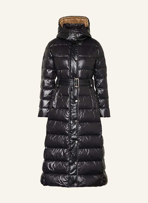 LIU JO Down jacket with removable hood BLACK