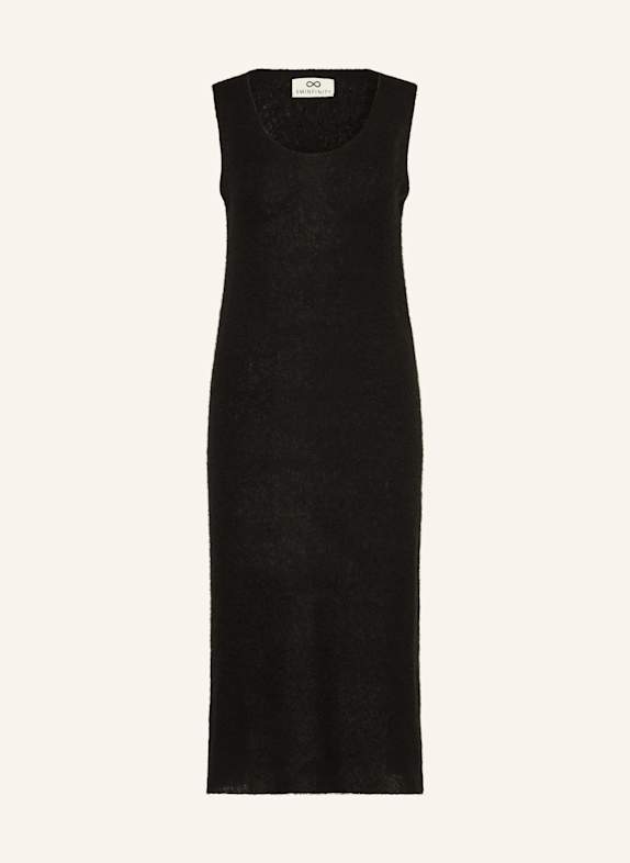 SMINFINITY Cashmere knit dress BLACK